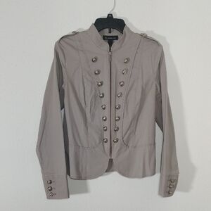 INC Women's Light Gray Lightweight Jacket Size M